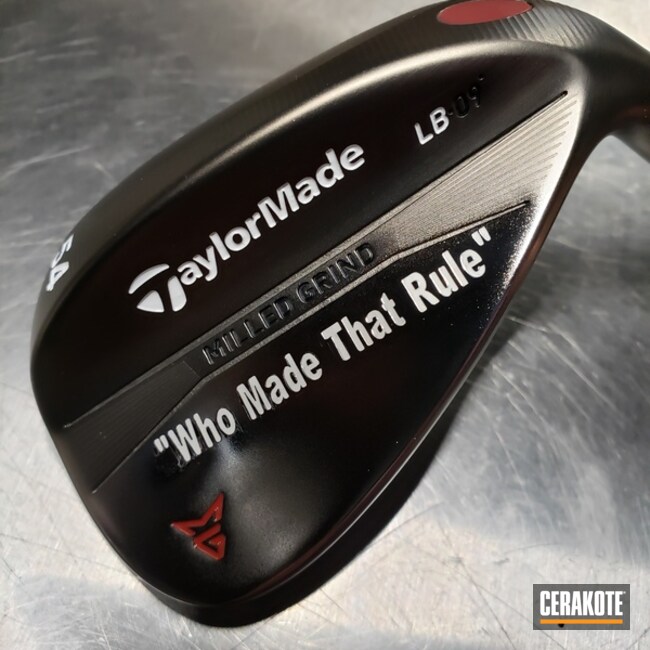 Cerakoted Taylormade Golf Wedge Finished With Cerakote H-140 Bright White