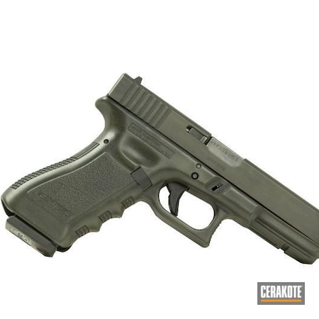 Powder Coating: Glock,Gun Coatings,Pistol,O.D. Green H-236,Glock 22