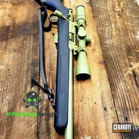 Powder Coating: Gun Coatings,Noveske Bazooka Green H-189,Savage Arms,Rifle,Bolt Action Rifle
