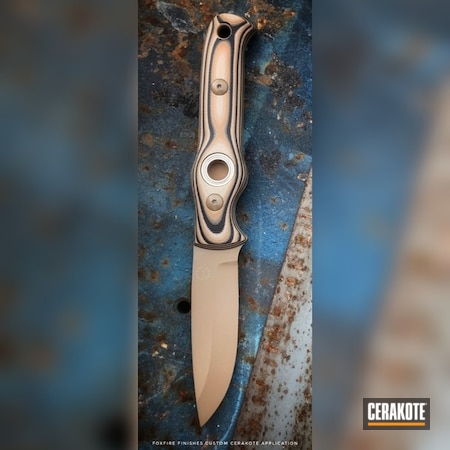 Powder Coating: M17 COYOTE TAN E-170,Arkansas Made Dozier Knives,Fixed-Blade Knife,Knife,Survival Dispatch,More Than Guns,Outdoors