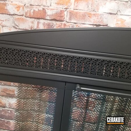 Powder Coating: CERAKOTE GLACIER BLACK C-7600,Home,Fireplace,Fireplace Trim,More Than Guns