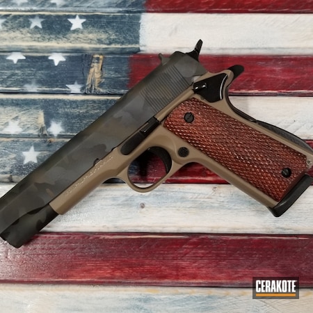 Powder Coating: Gun Coatings,1911,Pistol,Armor Black H-190,Custom Camo,O.D. Green H-236,MAGPUL® FLAT DARK EARTH H-267,Camo Slide