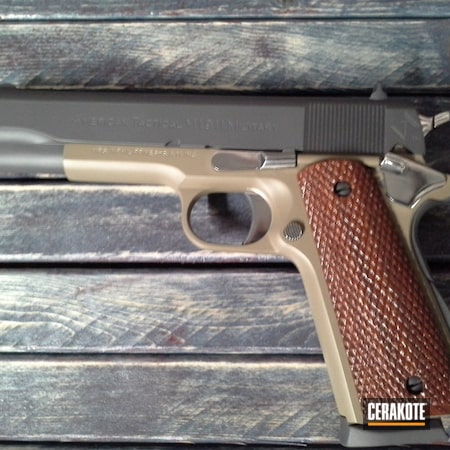 Powder Coating: Graphite Black H-146,Gun Coatings,Two Tone,1911,Pistol,GLOCK® FDE H-261,American Tactical,Solid Color