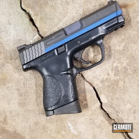Powder Coating: Smith & Wesson M&P,Smith & Wesson,Smoke E-120,Gun Coatings,NRA Blue H-171,Thin Blue Line,M&P 9,Pistol,Midnight E-110,MICRO SLICK DRY FILM LUBRICANT COATING (AIR CURE) C-110,Solid Color