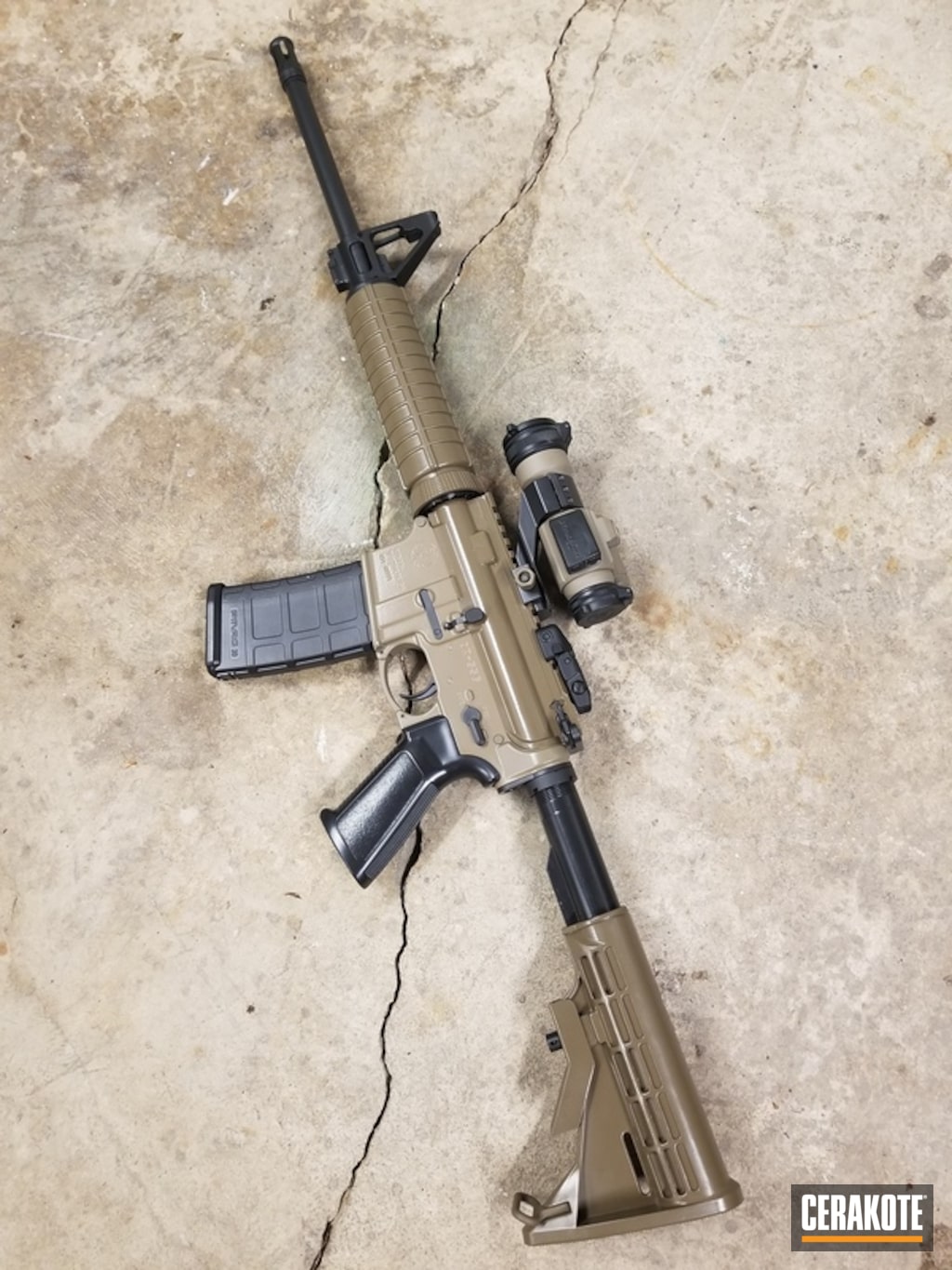Tactical Rifle and a Cerakote H-267, H-261 and E-100 Finish