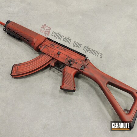 Powder Coating: Graphite Black H-146,Crimson H-221,Gun Coatings,S.H.O.T,Empire,Tactical Rifle,Star Wars,AK Rifle