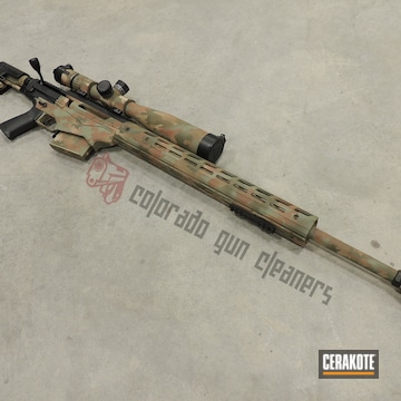 Cerakoted Ruger Precision Rifle With Custom Cerakote Camo Finish