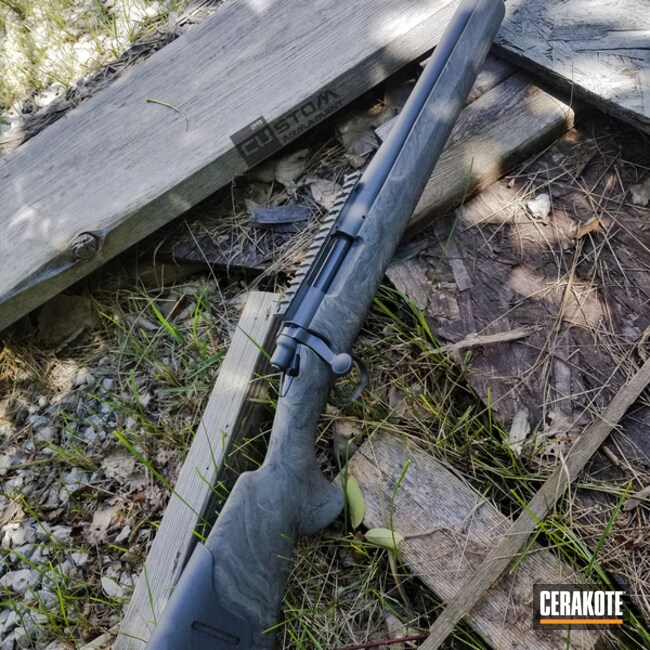 Cerakoted Remington 700 Bolt Action Rifle And Cerakote E-160 Concrete