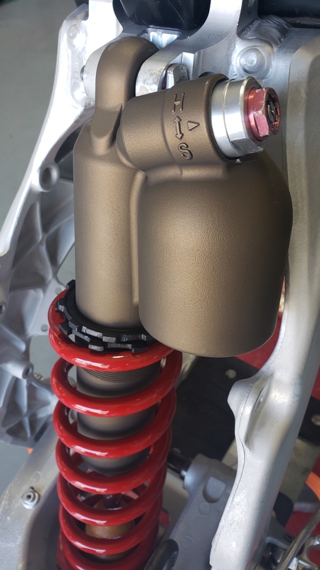 Motorcycle Racing Shock finished with Cerakote Burnt Bronze by Web User ...