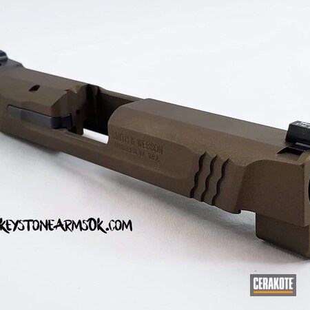 Powder Coating: Slide,Smith & Wesson,Gun Coatings,S.H.O.T,Pistol,Burnt Bronze H-148