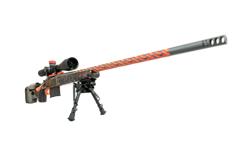Cerekote Raging Hunter Bolt Action Rifle with Cerakote H-128 Hunter Orange by PAUL | Cerakote