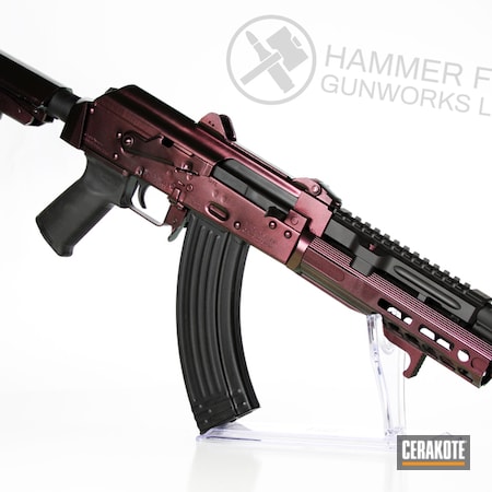 Powder Coating: Graphite Black H-146,Gun Coatings,GunCandy,S.H.O.T,HIGH GLOSS CERAMIC CLEAR MC-160,AK Rifle