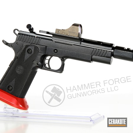 Powder Coating: Graphite Black H-146,Gun Coatings,GunCandy,S.H.O.T,Pistol,USMC Red H-167,2011,HIGH GLOSS CERAMIC CLEAR MC-160,Race Gun,STI