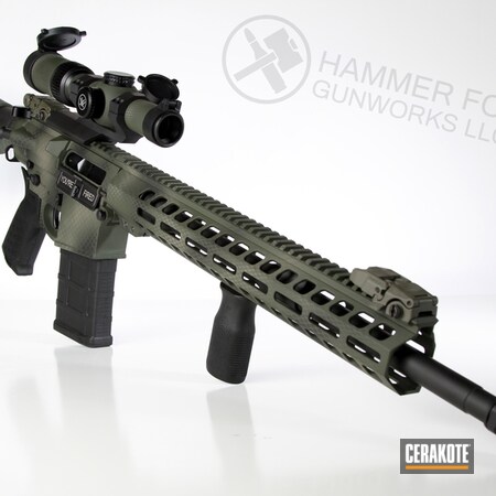 Powder Coating: Graphite Black H-146,Mil Spec O.D. Green H-240,Gun Coatings,S.H.O.T,Highland Green H-200,Tactical Rifle,AR-10,Primary Arms,Net Camo,MAGPUL® FLAT DARK EARTH H-267