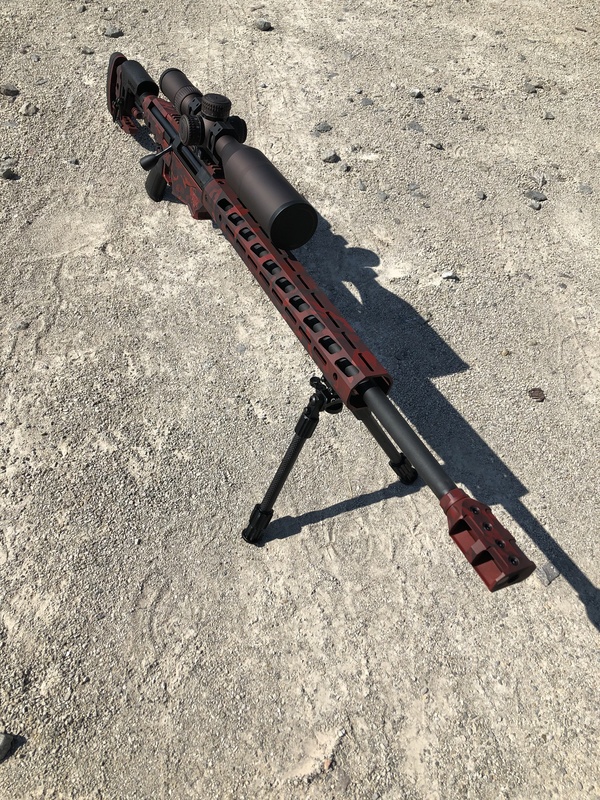 Ruger RPR with Cerakote H-146 Graphite Black and H-221 Crimson by JACOB ...