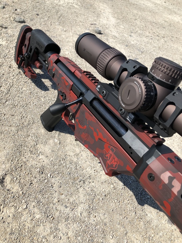 Ruger RPR with Cerakote H-146 Graphite Black and H-221 Crimson by JACOB ...