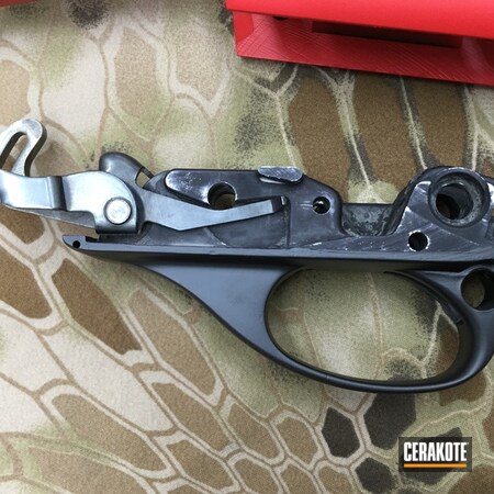 Powder Coating: Graphite Black H-146,Gun Coatings,Shotgun,S.H.O.T,Remington,USMC Red H-167,Remington 1100