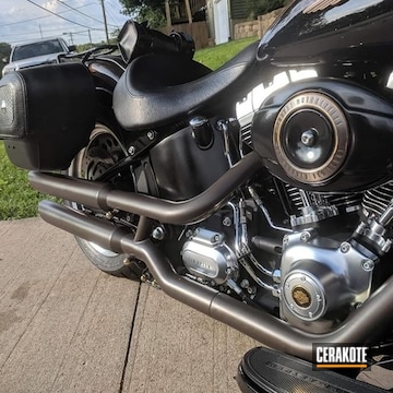 Cerakoted Harley Davidson Exhaust Cerakoted With A Mix Of C-148 And C-7300