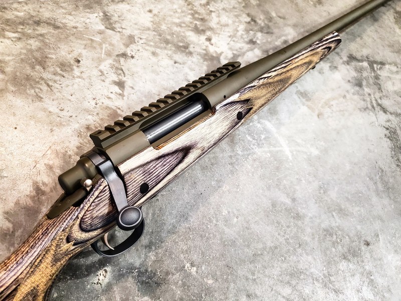 Remington 700 Hunting Rifle with Cerakote Sniper Grey and Mil Spec O.D ...