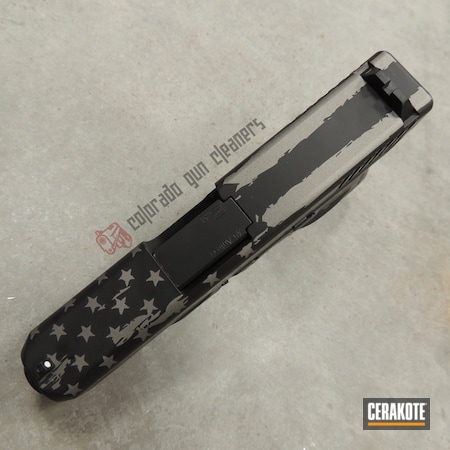 Powder Coating: Graphite Black H-146,Glock,Gun Metal Grey H-219,American Flag,Glock 30