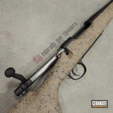 Powder Coating: Graphite Black H-146,Gun Coatings,S.H.O.T,Remington 700,Remington,Bolt Action Rifle