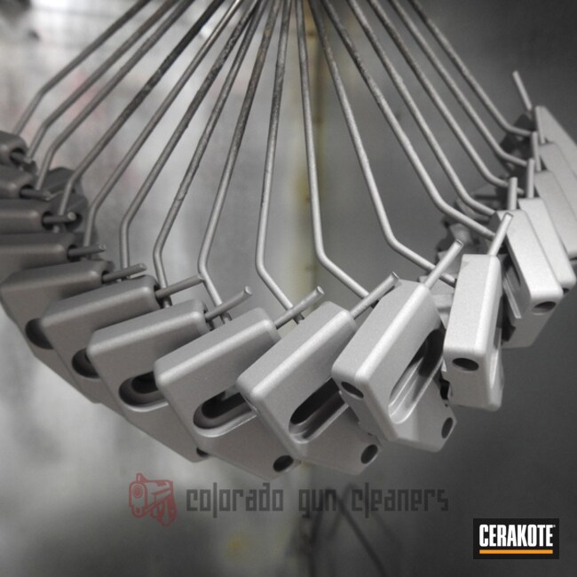 Cerakoted Archery Parts Cerakote With H-255 Crushed Silver