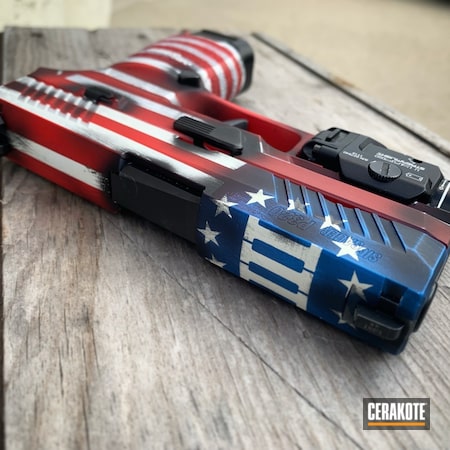 Powder Coating: S.H.O.T,Sig Sauer,Sig Sauer P320,Murica,P320,Merica,Sig,Gun Coatings,NRA Blue H-171,Stormtrooper White H-297,Betsy Ross,USMC Red H-167,American Flag