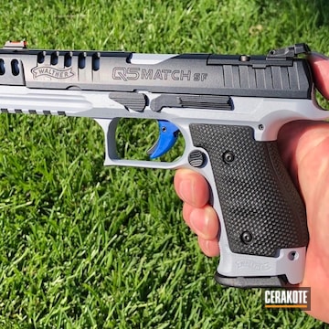Cerakoted Walther Q5 Match Handgun Cerakoted In Crushed Silver