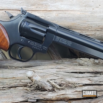 Cerakoted Dan Wesson Revolver With Cerakote H-109 Gloss Black