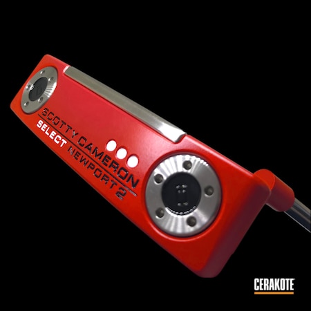 Powder Coating: Red,Sports,Golf,Scotty Cameron,FIREHOUSE RED H-216,More Than Guns,Putter