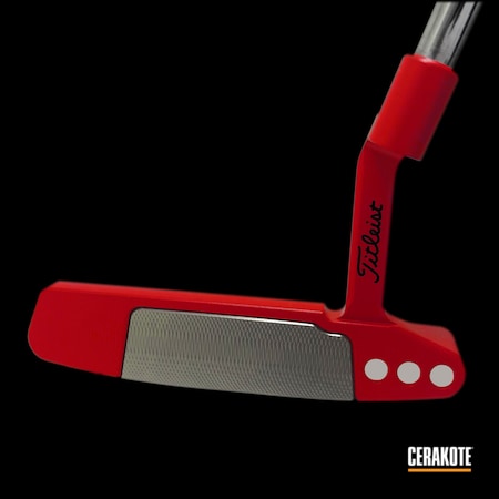 Powder Coating: Red,Sports,Golf,Scotty Cameron,FIREHOUSE RED H-216,More Than Guns,Putter