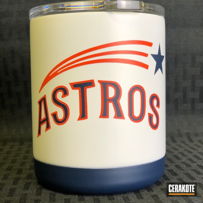 Cerakoted Houston Astros Themed Cerakote Finish