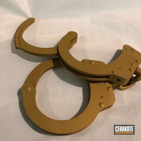Powder Coating: Gold H-122,Handcuffs,Lifestyle,Miscellaneous