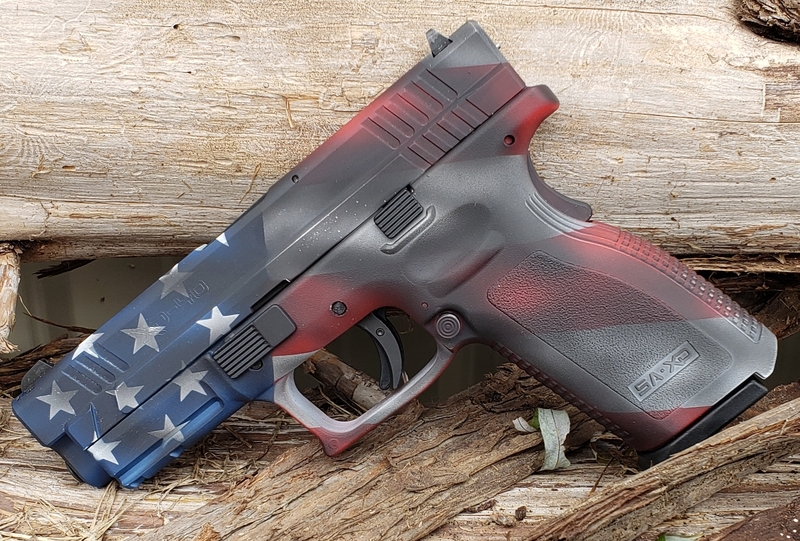 Springfield XD-40 and Cerakote American Flag Finish by MICHAEL PRIEST ...
