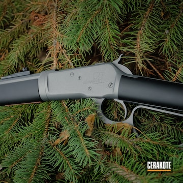 Cerakoted Lever Action Chiappa Alaskan Takedown Rifle With Cerakote Tactical Grey