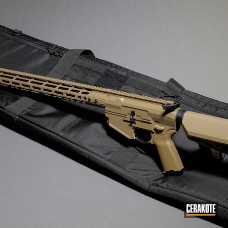 Powder Coating: Maccabee Defense SLR,Gun Coatings,S.H.O.T,AR Custom Build,Tactical Rifle,Solid Tone,FDE E-200
