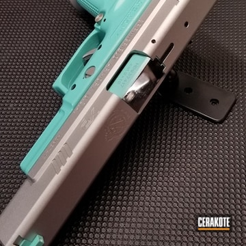 Cerakoted Springfield Xd Handgun With H-151 And H-175