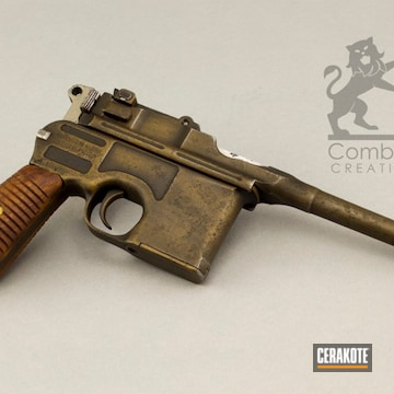 Mauser C30 Cerakoted In Graphite Black And Burnt Bronze