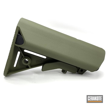 Cerakoted Magpul Furniture Cerakote In H-229 Sniper Green