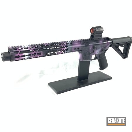 Powder Coating: Bright White H-140,Out of this World,Wild Purple H-197,S.H.O.T,HIGH GLOSS ARMOR CLEAR H-300,Galaxy,Graphite Black H-146,Gun Coatings,Galactic Empire,Spikes Receiver,M16,Tactical Rifle,Full Auto,Galaxy Camo