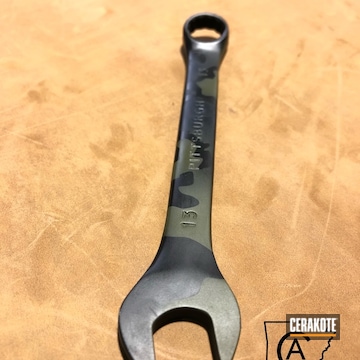 Cerakoted Custom Wrench With A Cerakote Multicam Finish