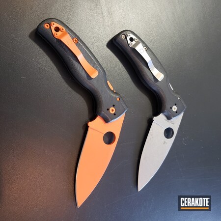 Powder Coating: Hunter Orange H-128,S.H.O.T,More Than Guns,Folding Knife