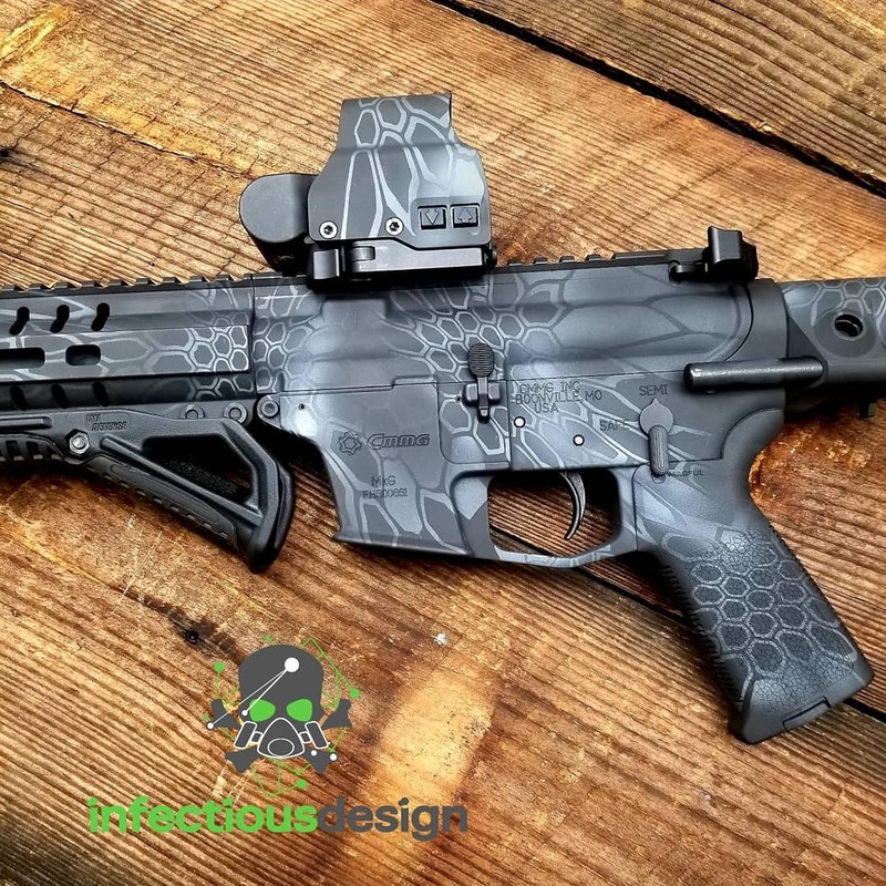 Kryptic Design CMMG Banshee with a Cerakote Kryptek Finish by MATT | Cerakote