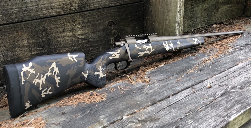Bolt Action Rifle with a Custom Cerakote Camo by EDDIE FOSNAUGH | Cerakote