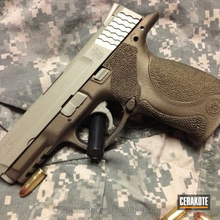 Powder Coating: Shimmer Gold H-153,Smith & Wesson,Handguns,Burnt Bronze H-148
