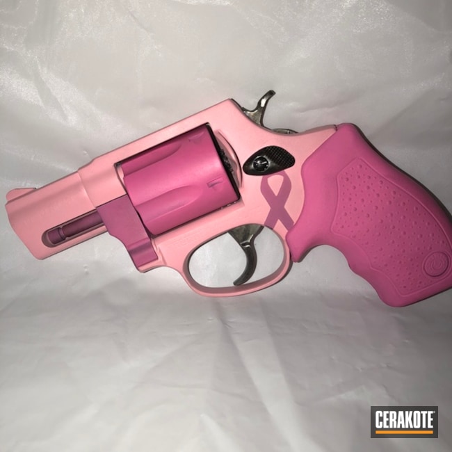 Two Toned Pink Taurus Revolver By Web User Cerakote