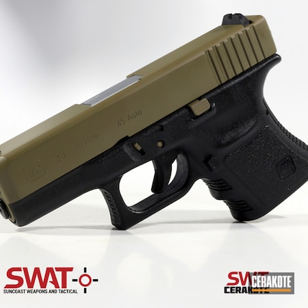 Powder Coating: Glock,Gun Coatings,Two Tone,S.H.O.T,Pistol,MAGPUL® FLAT DARK EARTH H-267,Glock 30