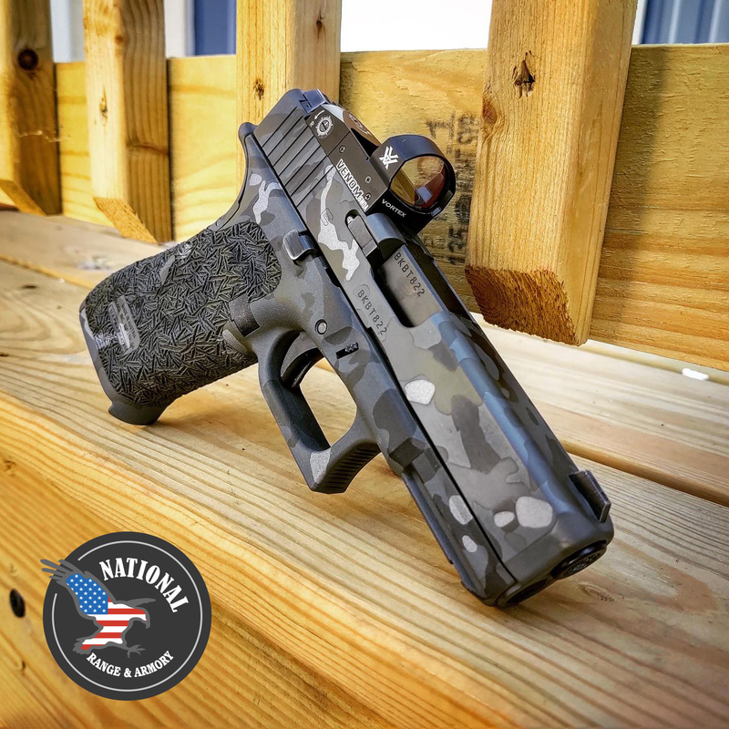 Glock Coating Custom Cerakote Camo Finish on this Glock Handgun by JUSTIN MOORES ...