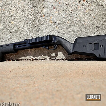 Powder Coating: Gun Coatings,Shotgun,BLACKOUT E-100,S.H.O.T,Remington 870,Pump-action