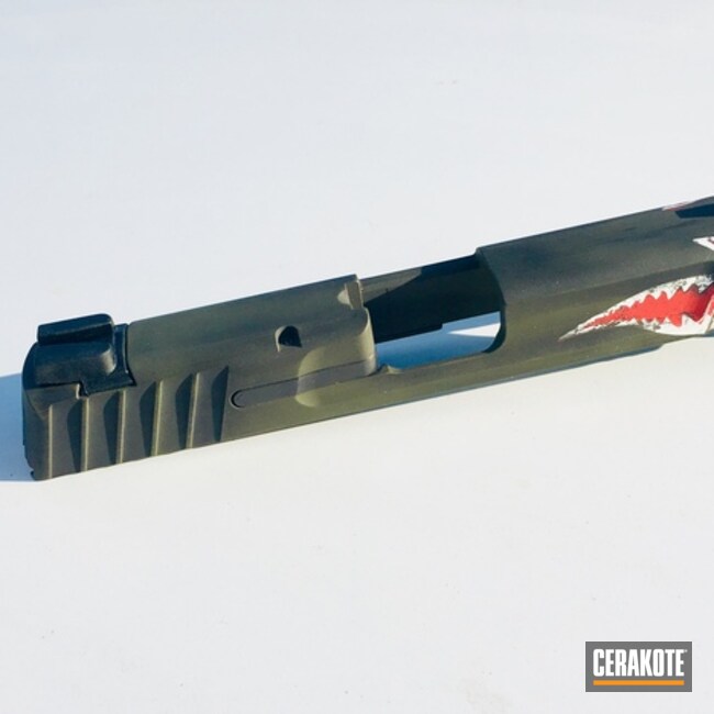 Cerakoted Cerakote Fighter Plane Shark Mouth Finish